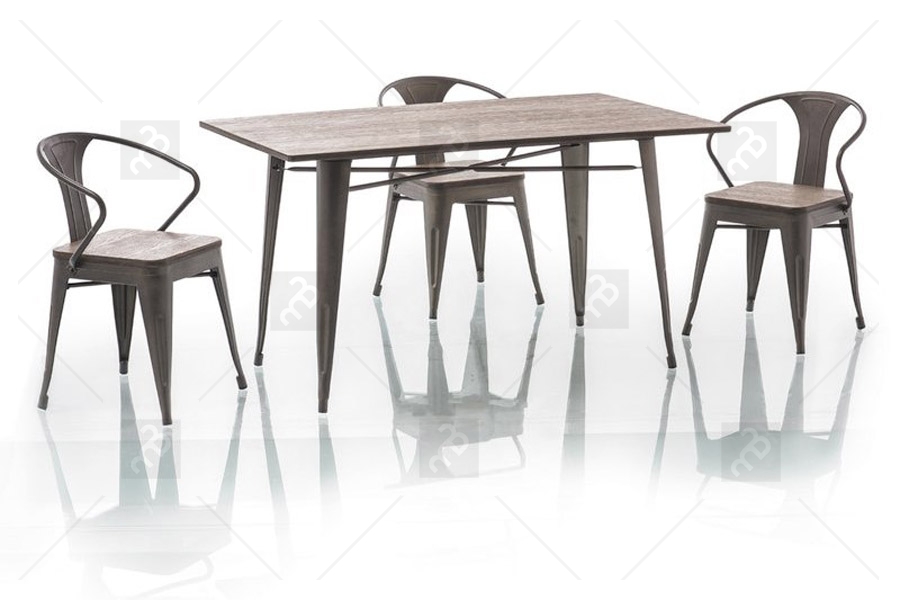 stol w stylu industrialnym