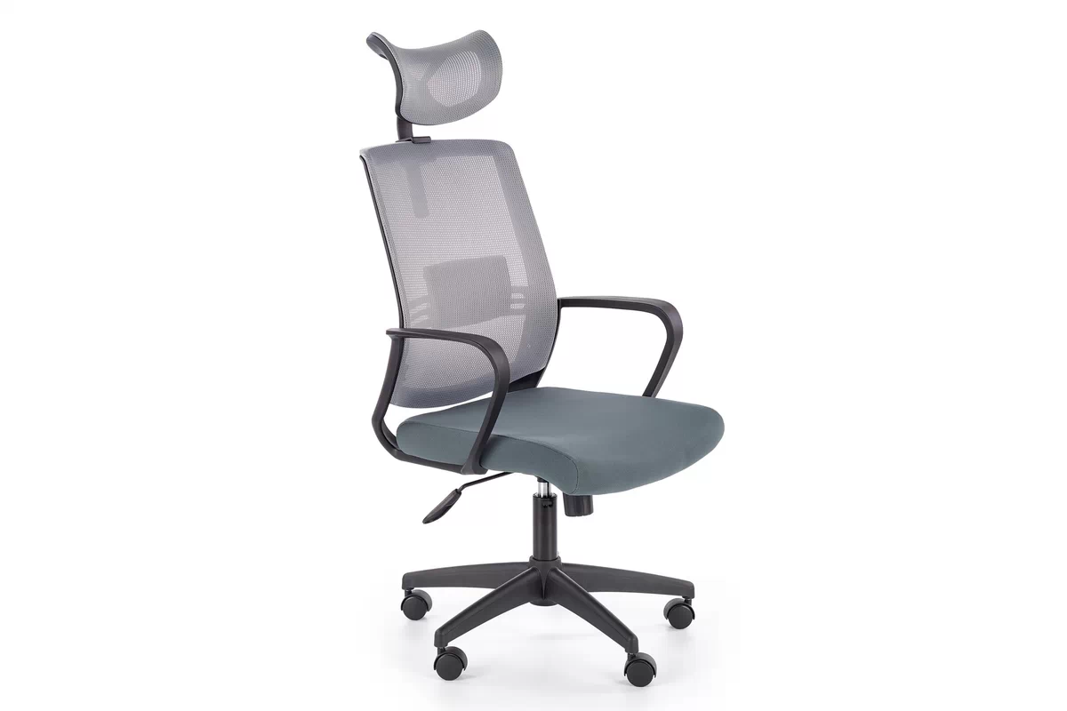 Fotel biurowy Arsen z regulowanym podparciem pleców - popiel Fotel biurowy Arsen z rekulowanym podparciem pleców - popiel