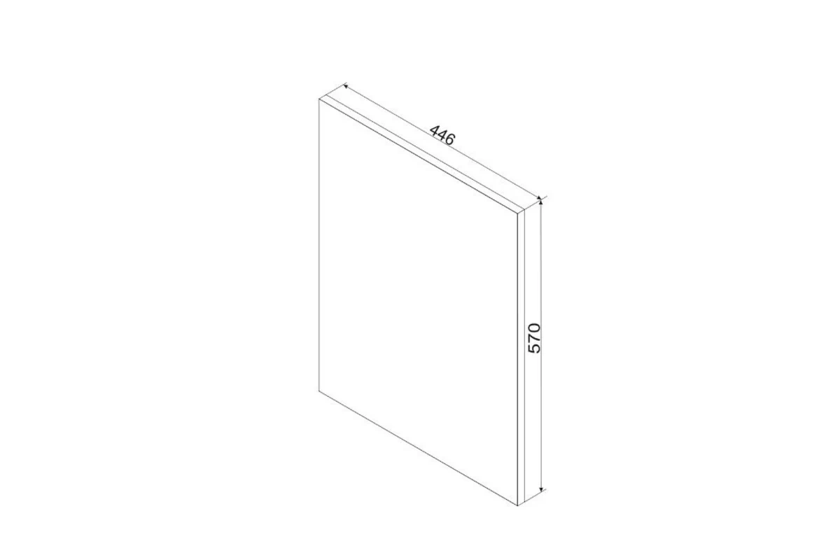 Front do zabudowy zmywarki 45cm Gianna FZ45 PO z panelem odkrytym - biały mat Front do zabudowy zmywarki 45cm Gianna FZ45 PO z panelem odkrytym - biały mat