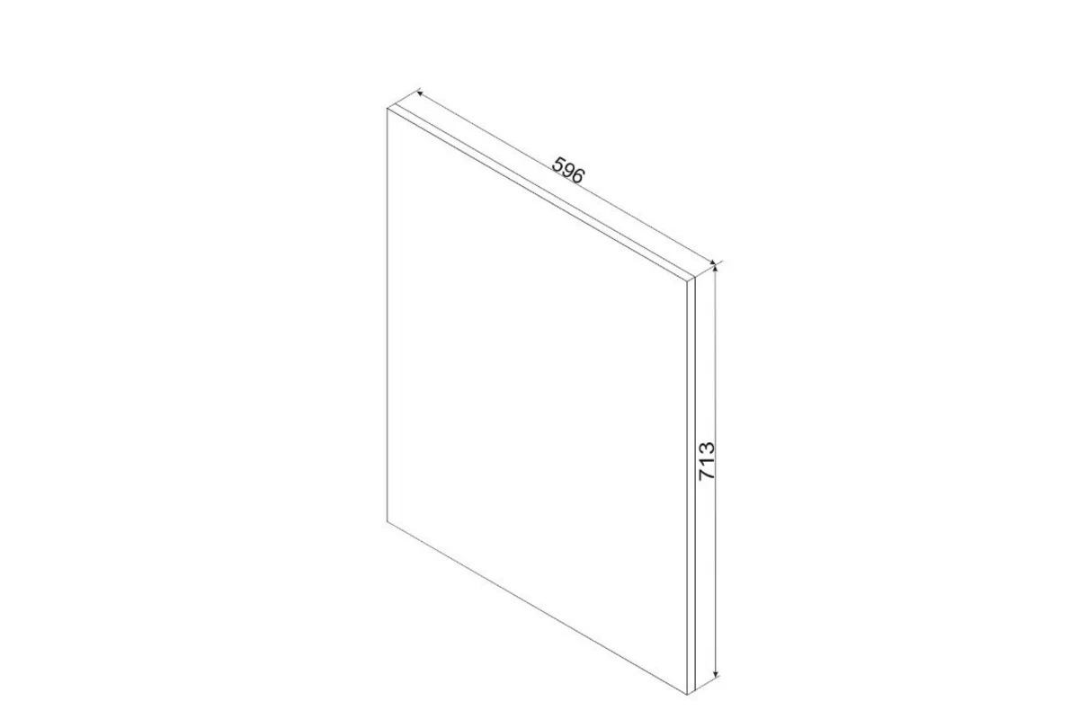 Front do zabudowy zmywarki 60cm Gianna FZ60 PZ z panelem zakrytym - biały mat Front do zabudowy zmywarki 60cm Gianna FZ60 PZ z panelem zakrytym - biały mat