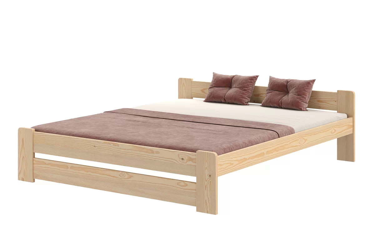 Łóżko sypialniane drewniane Simi E5 - 160x200, sosna  Łóżko sypialniane drewniane Simi E5 - 160x200, sosna 