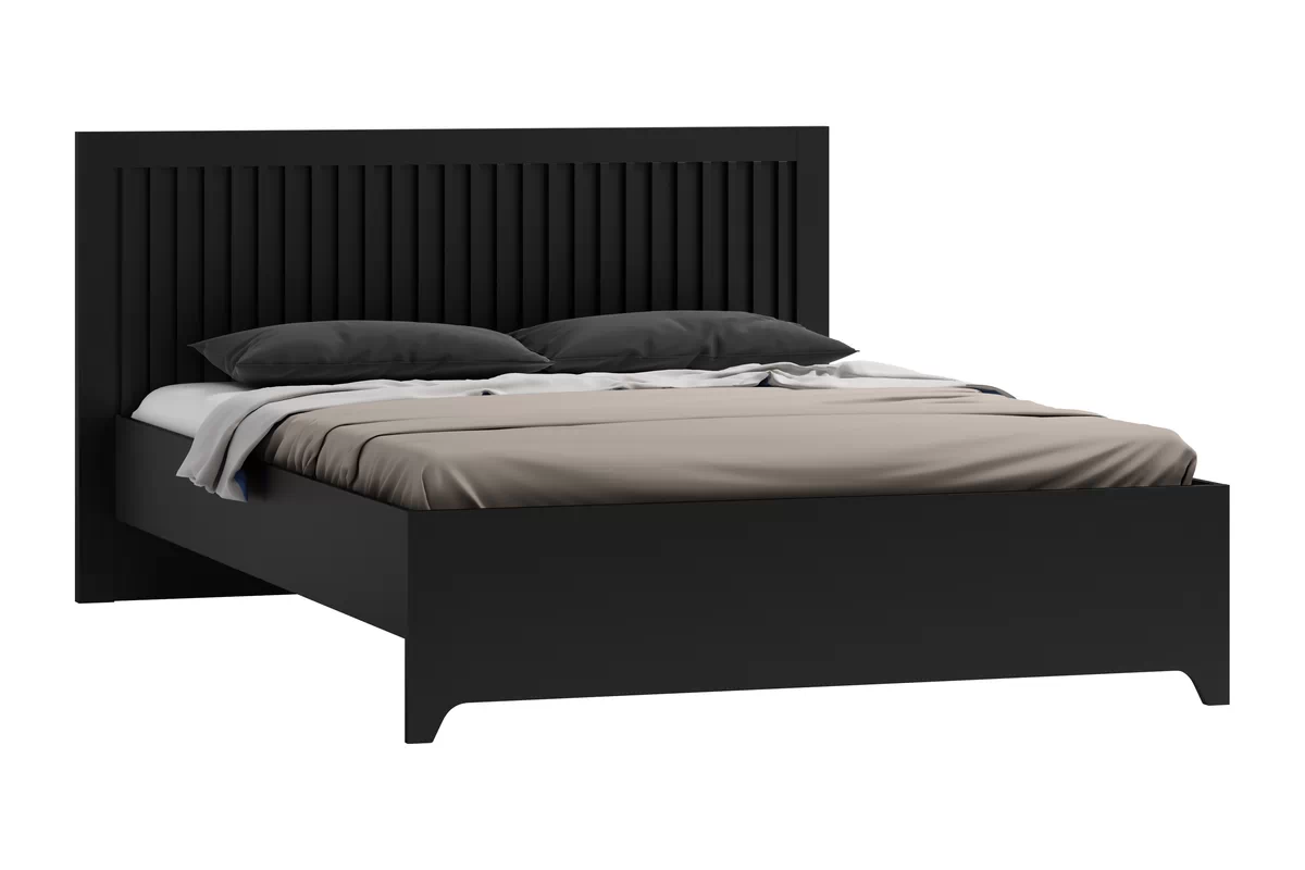 Łóżko sypialniane Tonis 140x200 cm - czarny mat Łóżko sypialniane Tonis 140x200 cm - czarny mat