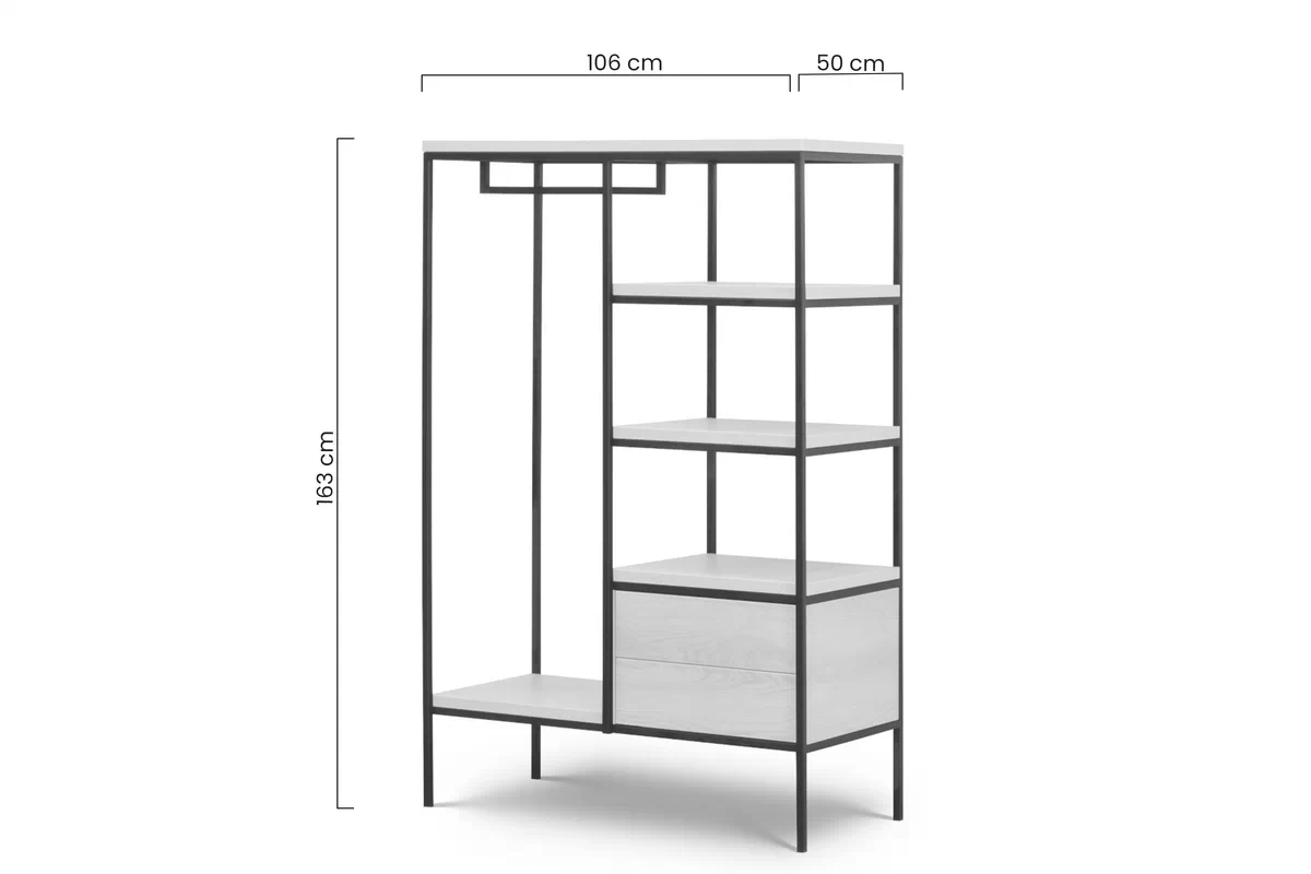 Regał Loft Lorenzo 106 cm - dąb lorenzo Regał Loft Lorenzo 106 cm - dąb lorenzo