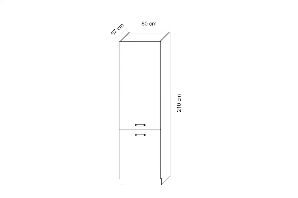 Słupek kuchenny Elko 60DK dwudrzwiowy - biały Słupek kuchenny Elko 60DK dwudrzwiowy - biały