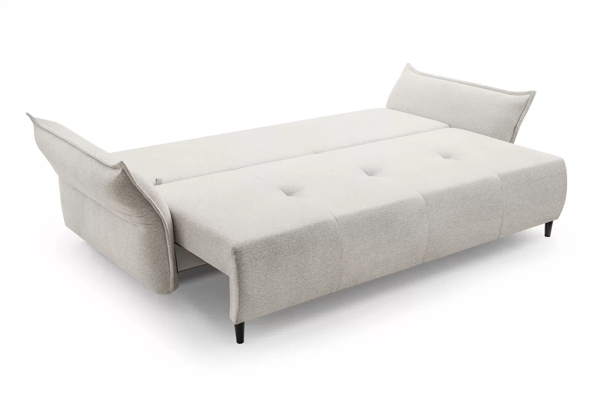 Sofa Nalopi z funkcją spania - kremowa boucle Raven 22 Sofa Nalopi z funkcją spania  - kremowa boucle Raven 22