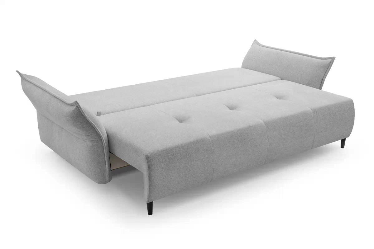 Sofa Nalopi z funkcją spania - szara boucle Raven 06 Sofa Nalopi z funkcją spania  - szara boucle Raven 06