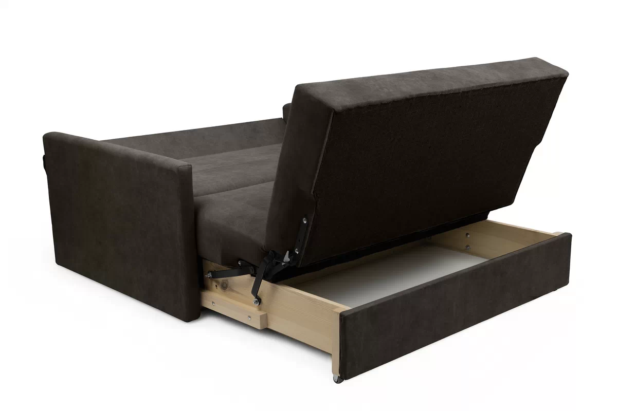 Sofa rozkładana Amerykanka Jolka 120 - brązowy welwet łatwoczyszczący Zetta 294 Sofa rozkładana Amerykanka Jolka 120 - brązowy welwet łatwoczyszczący Zetta 294