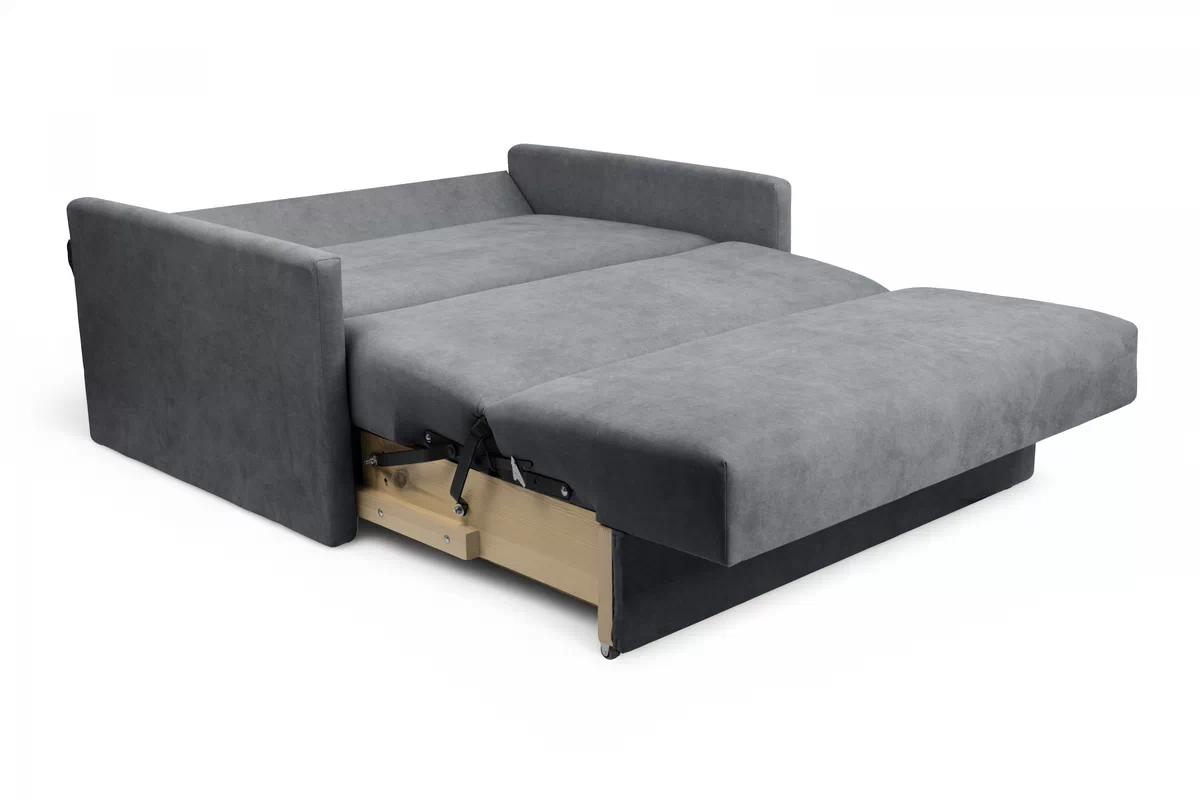 Sofa rozkładana Amerykanka Jolka 120 - szary welwet łatwoczyszczący Zetta 304 Sofa rozkładana Amerykanka Jolka 120 - szary welwet łatwoczyszczący Zetta 304