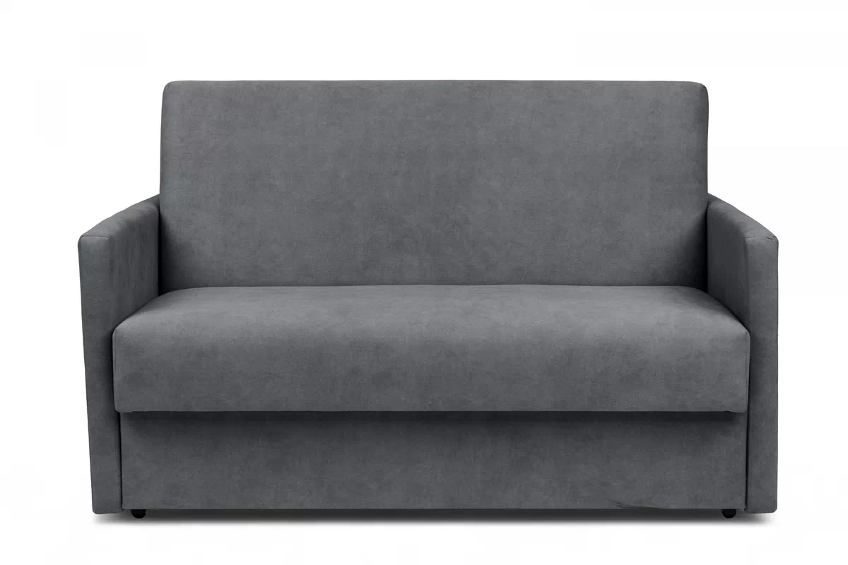 Sofa rozkładana Amerykanka Jolka 120 - szary welwet łatwoczyszczący Zetta 304 Sofa rozkładana Amerykanka Jolka 120 - szary welwet łatwoczyszczący Zetta 304