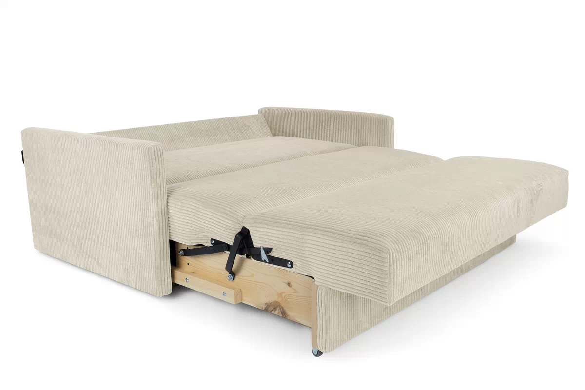 Sofa rozkładana Amerykanka Jolka 140 - kremowy sztruks Lincoln 03 Sofa rozkładana Amerykanka Jolka 140 - kremowy sztruks Lincoln 03