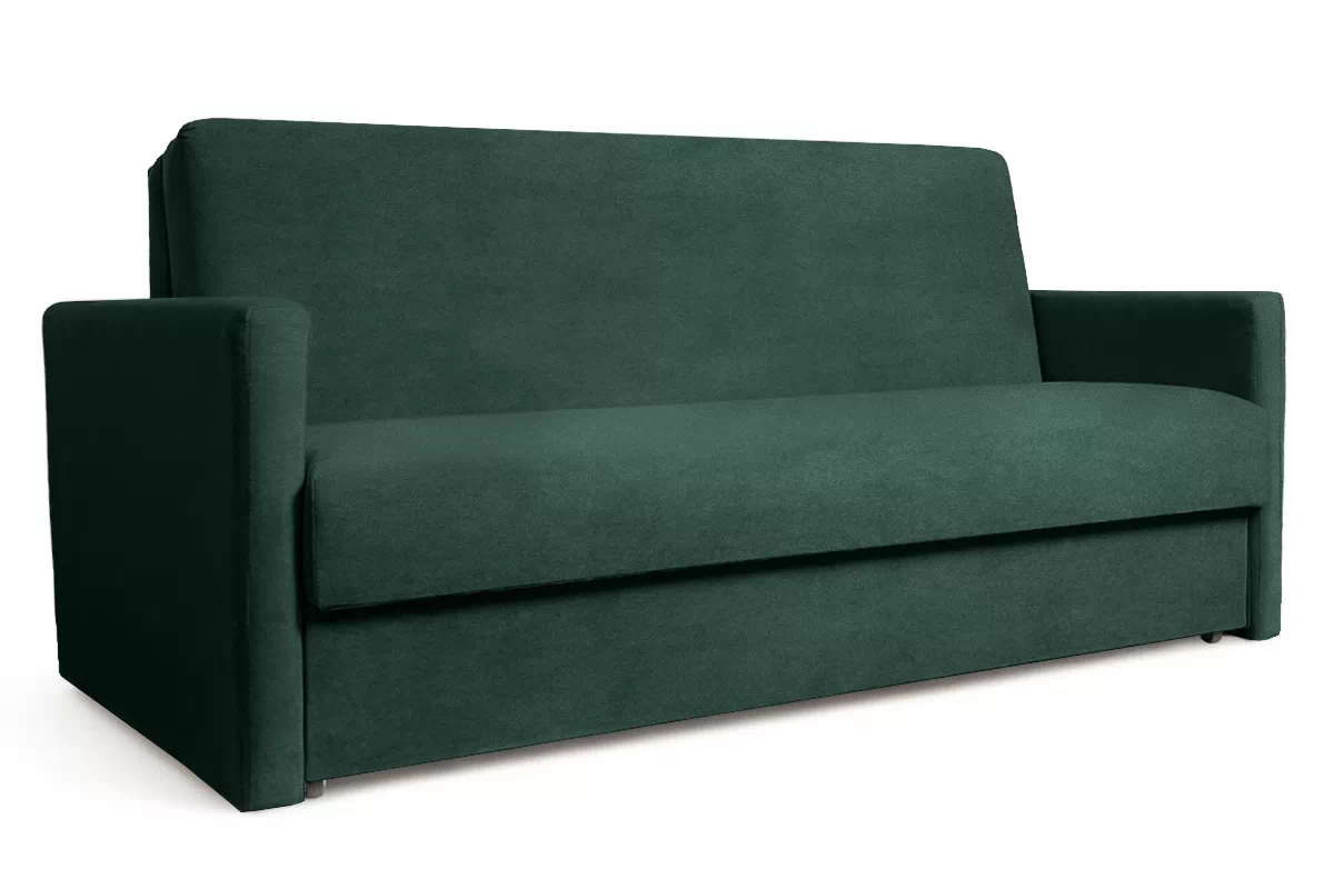 Sofa rozkładana Amerykanka Jolka 155 - zielony welwet łatwoczyszczący Zetta 298 Sofa rozkładana Amerykanka Jolka 155 - zielony welwet łatwoczyszczący Zetta 298