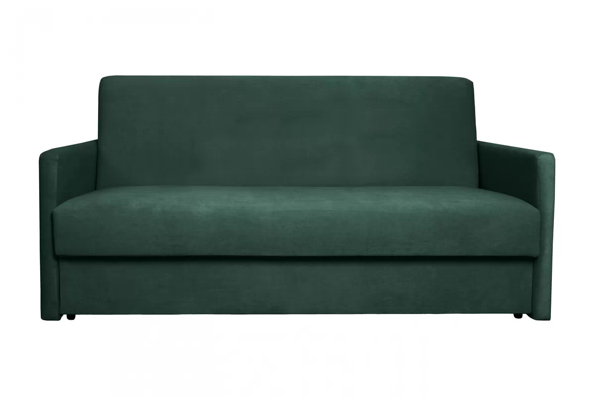 Sofa rozkładana Amerykanka Jolka 155 - zielony welwet łatwoczyszczący Zetta 298 Sofa rozkładana Amerykanka Jolka 155 - zielony welwet łatwoczyszczący Zetta 298