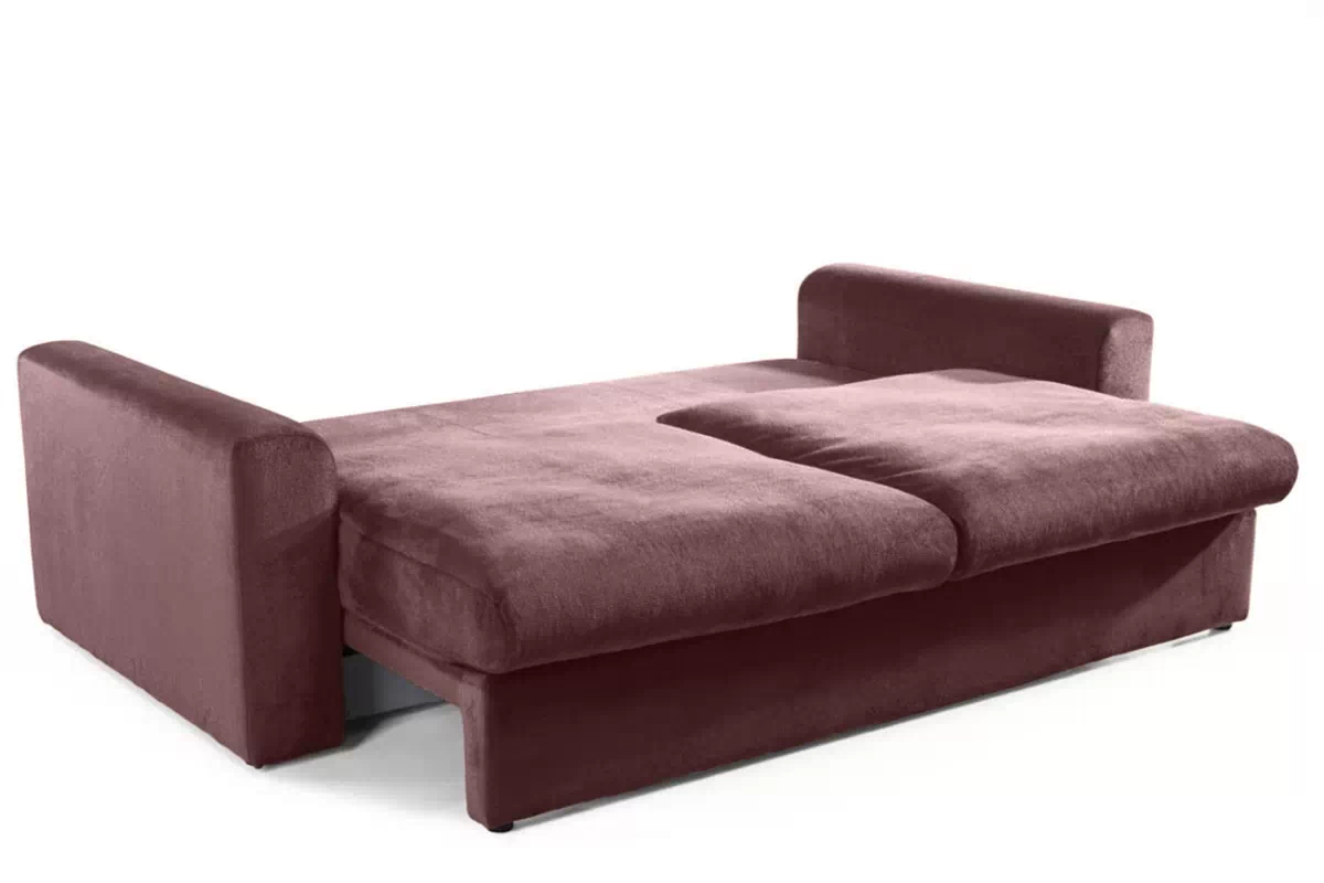 Sofa rozkładana do salonu Sofia Mini - fioletowy plusz Sorriso 11 Sofa rozkładana do salonu Sofia Mini - fioletowy plusz Sorriso 11