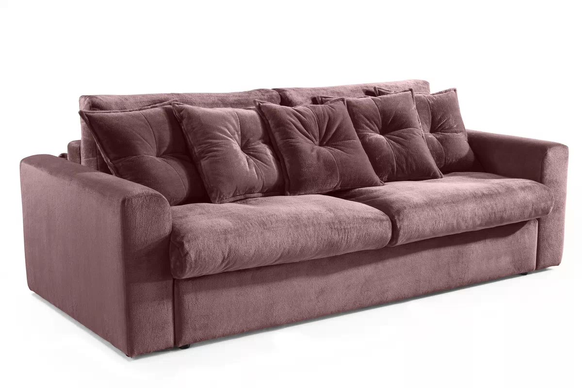 Sofa rozkładana do salonu Sofia Mini - fioletowy plusz Sorriso 11 Sofa rozkładana do salonu Sofia Mini - fioletowy plusz Sorriso 11