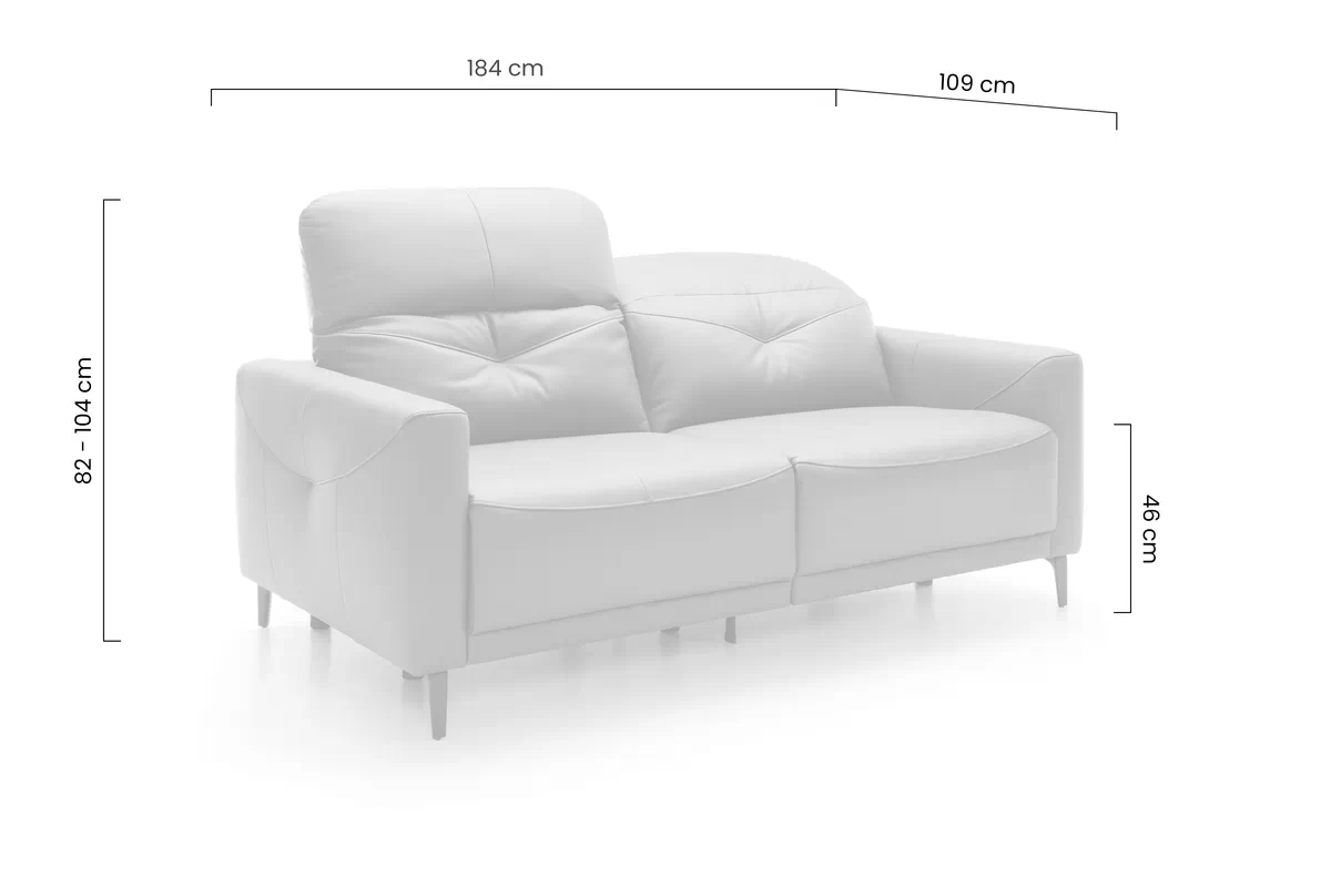 Sofa Sandra z elektryczną funkcją relaks  Sofa Sandra z elektryczną funkcją relaks 