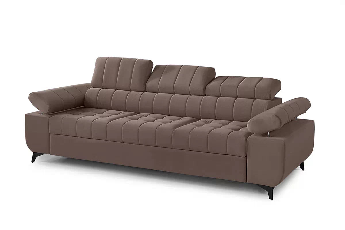 Sofa z funkcją spania Dragonis - brązowy welur Velutto 29 Sofa Dragonis