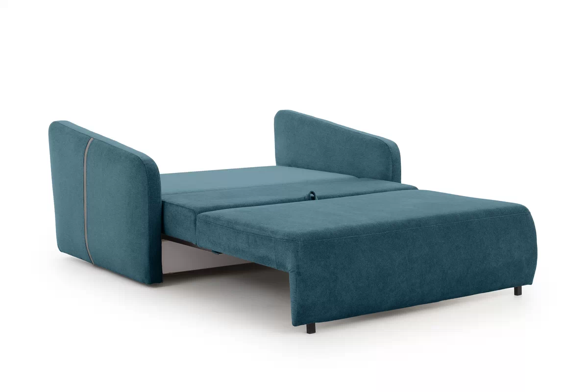 Sofa Zeldia 110 z funkcją spania - niebieski szenil hydrofobowy Spring 1117 Sofa Zeldia 110 z funkcją spania - niebieski szenil hydrofobowy Spring 1117