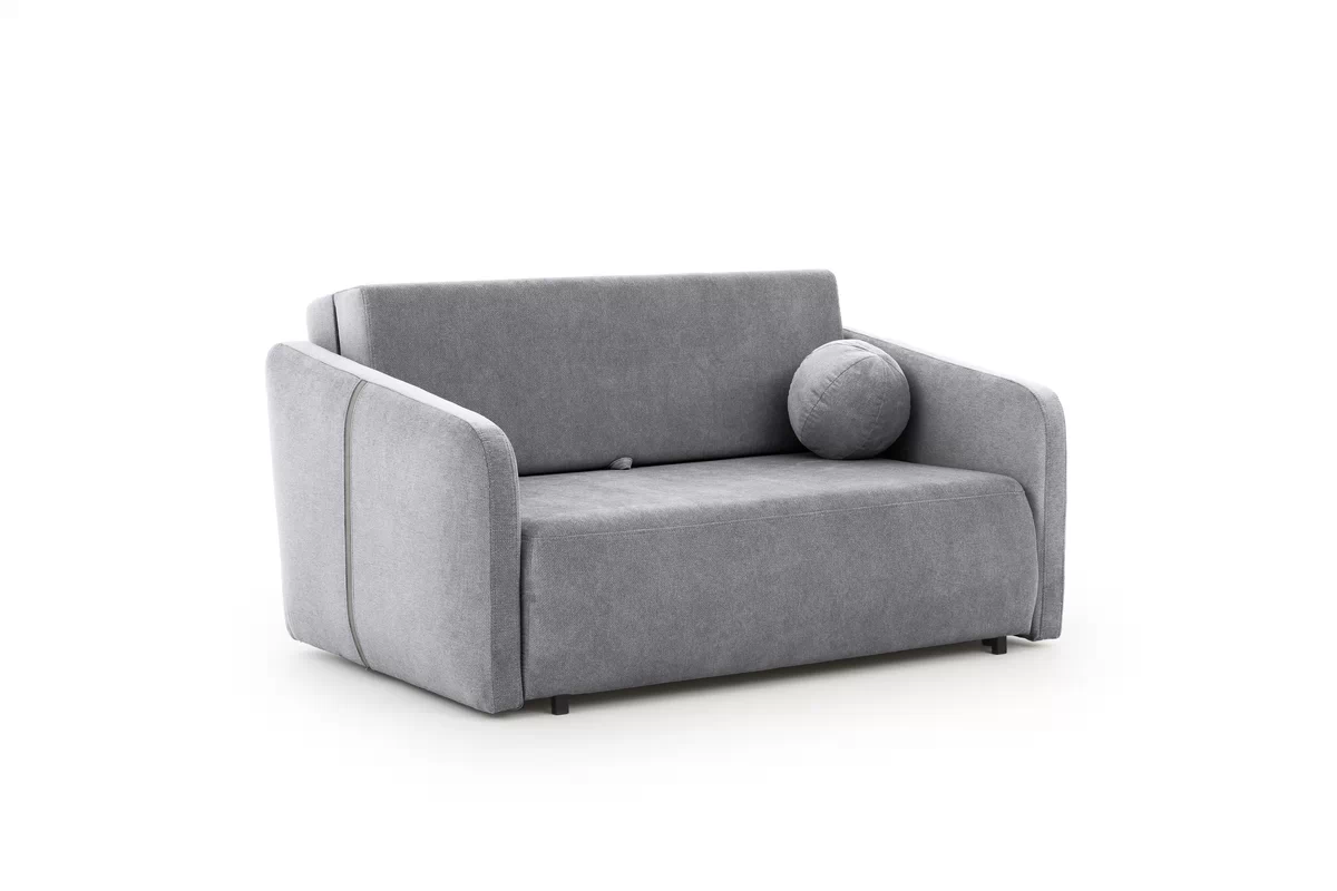 Sofa Zeldia 110 z funkcją spania - szary szenil hydrofobowy Spring 1102 Sofa Zeldia 110 z funkcją spania - szary szenil hydrofobowy Spring 1102