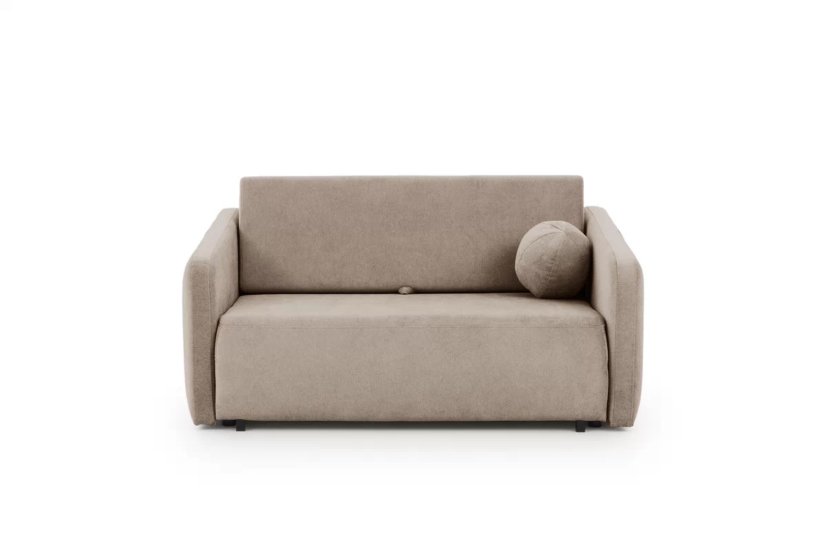 Sofa Zeldia 130 z funkcją spania - brązowy szenil hydrofobowy Spring 1110 Sofa Zeldia 130 z funkcją spania - brązowy szenil hydrofobowy Spring 1110