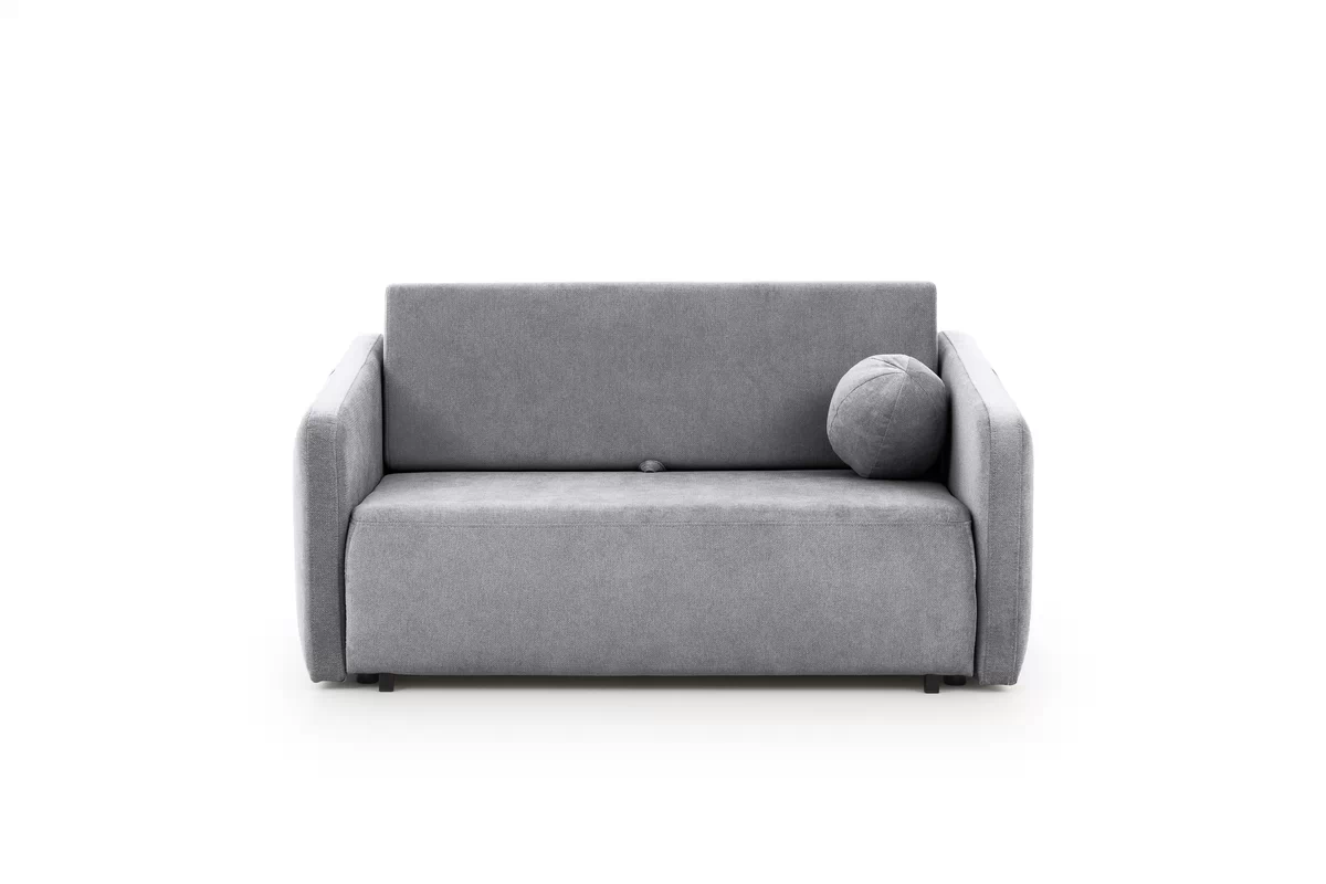 Sofa Zeldia 130 z funkcją spania - szary szenil hydrofobowy Spring 1102 Sofa Zeldia 130 z funkcją spania - szary szenil hydrofobowy Spring 1102