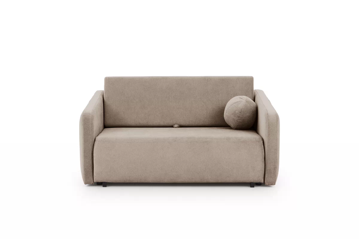 Sofa Zeldia 80 z funkcją spania - brązowy szenil hydrofobowy Spring 1110 Sofa Zeldia 80 z funkcją spania - brązowy szenil hydrofobowy Spring 1110