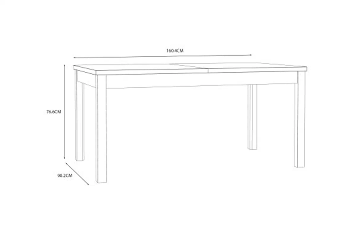 Stół rozkladany Jytana 160 cm - dąb mauvella Stół rozkladany Jytana 160 cm - dąb mauvella