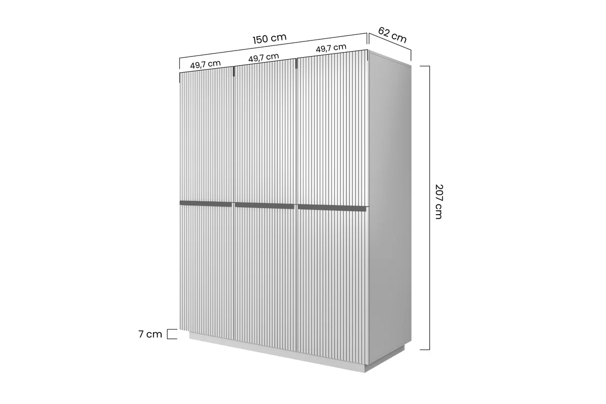 Szafa Nicole 150 cm z półkami - antyczny róż / czarne uchwyty Szafa Nicole 150 cm z półkami - antyczny róż / czarne uchwyty