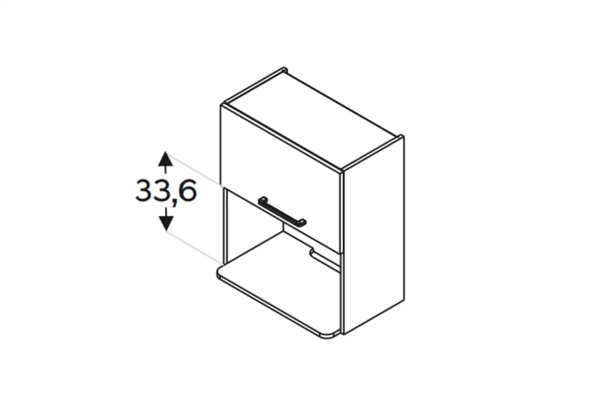 Szafka kuchenna wisząca Kammono F11 WOM60/71 pod zabudowę mikrofalówki wolnostojącej Szafka kuchenna wisząca Kammono F11 WOM60/71 pod zabudowę mikrofalówki wolnostojącej