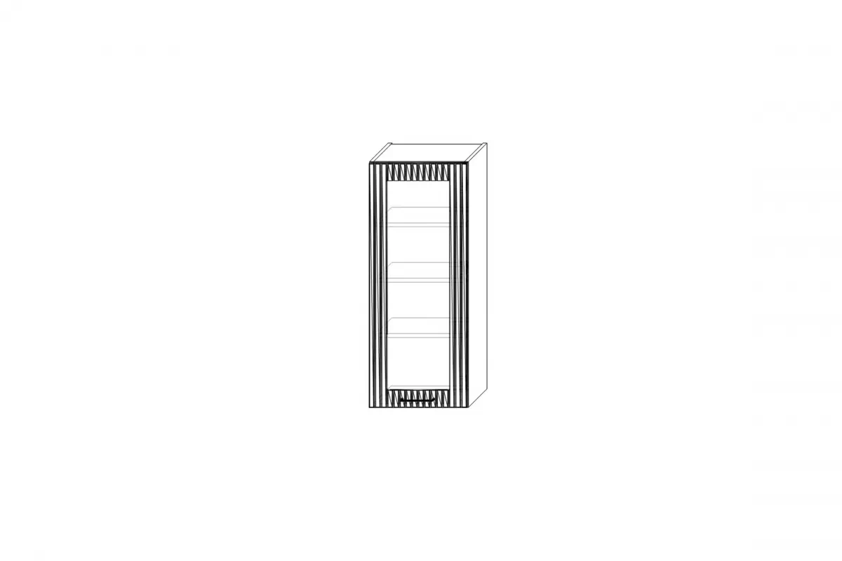 Szafka kuchenna wisząca Kammono F11 WW40.1/100 jednodrzwiowa z przeszkleniem Szafka kuchenna wisząca Kammono F11 WW40.1/100 jednodrzwiowa z przeszkleniem