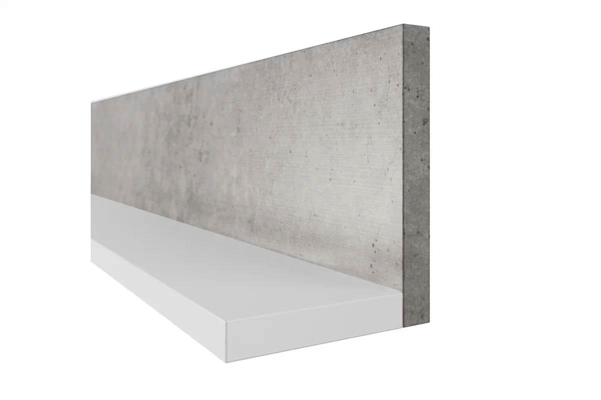 Wisząca półka Bota 01 - 150 cm - biały / beton colorado Wisząca półka Bota 01 - 150 cm - biały / beton colorado