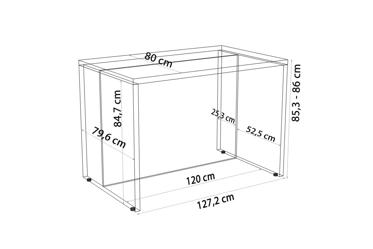 Wyspa Kuchenna KAMMONO 120cm - dąb estana / cappuccino Wyspa Kuchenna KAMMONO 120cm - dąb estana / cappuccino