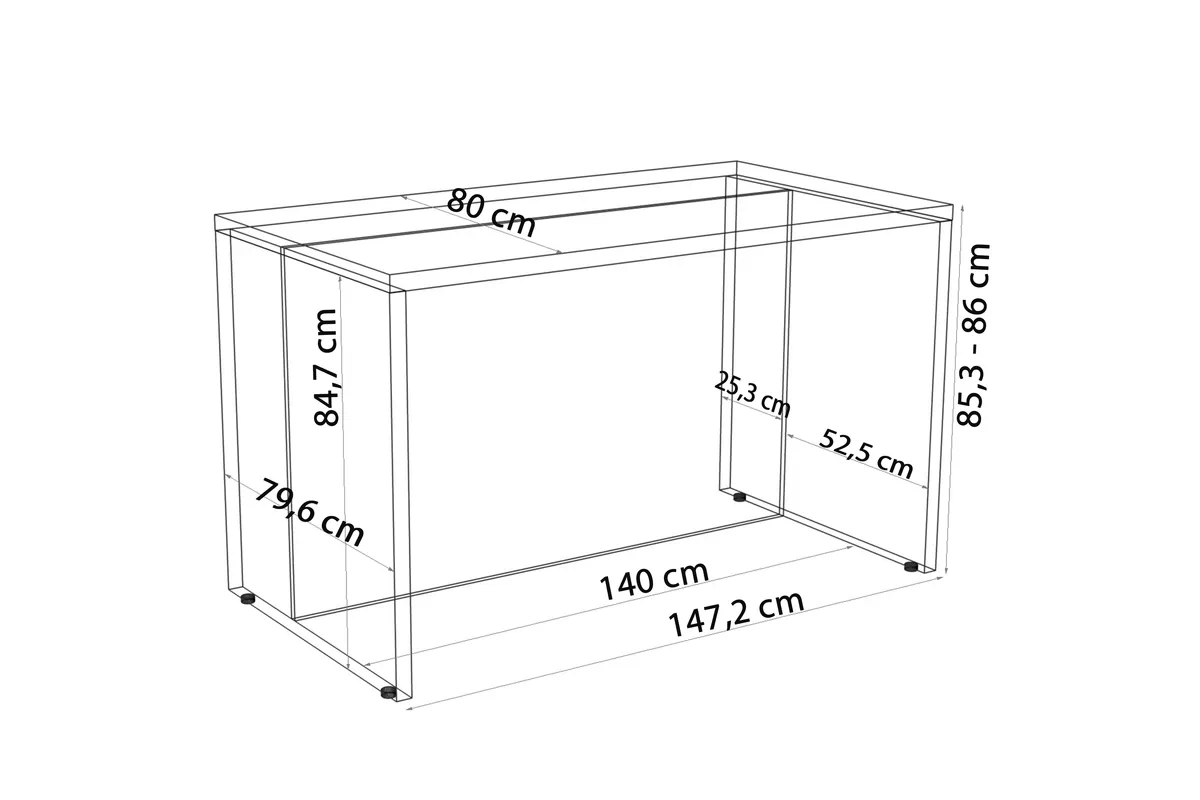 Wyspa Kuchenna KAMMONO 140cm - dąb estana / cappuccino Wyspa Kuchenna KAMMONO 140cm - dąb estana / cappuccino