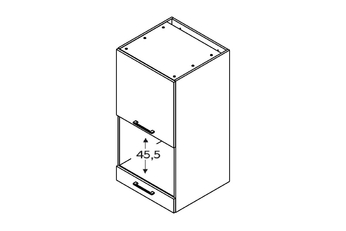 szafka nad zabudowę zmywarki pod piekarnik 