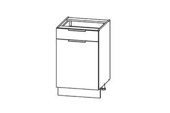 Szafka kuchenna dolna z jedną szufladą KAM SET DS50.1/1
