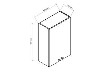 Adele W60/92 P/L - szafka wisząca wysoka