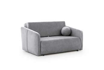 Sofa Zeldia 80 z funkcją spania - szary szenil hydrofobowy Spring 1102