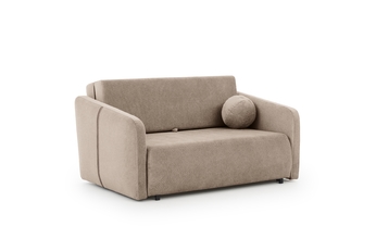 Sofa Zeldia 80 z funkcją spania - brązowy szenil hydrofobowy Spring 1110