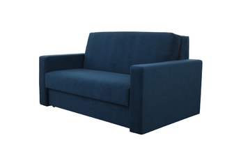 niebieska sofa 