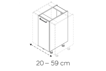 szafka dolna regulowana kam 