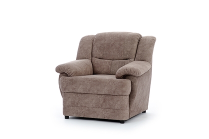 Fotel wypoczynkowy Belluno - brązowa tkanina hydrofobowa Forever 63