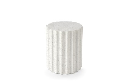 Stolik kawowy Fara 41 cm - tlenek magnezu / biały