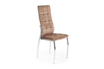 Krzesło tapicerowane K416 - beżowy velvet