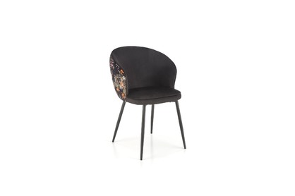 Krzesło tapicerowane K506 - czarny