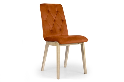 Krzesło tapicerowane Platinum 5 - rudy Salvador 14 / nogi buk