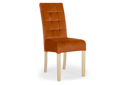 Krzesło tapicerowane Castello 4 - rudy Salvador 14 / nogi buk