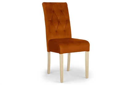 Krzesło tapicerowane Castello 5 - rudy Salvador 14 / nogi buk