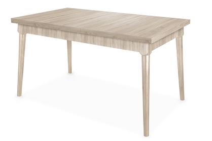 Stół rozkładany do jadalni 140-180x80 cm Ibiza na drewnianych nogach - dąb sonoma