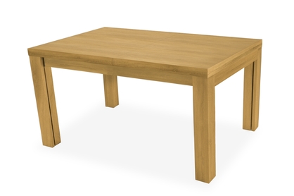 Stół w drewnianej okleinie rozkładany 140-340x90 cm Kalabria na drewnianych nogach