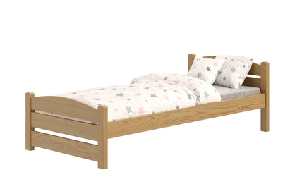 Łóżko dziecięce parterowe Sandio - 90x190 / dąb