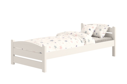 Łóżko dziecięce parterowe Sandio - 90x190 / biały